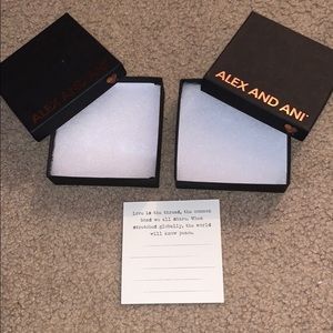 alex and ani boxes with card